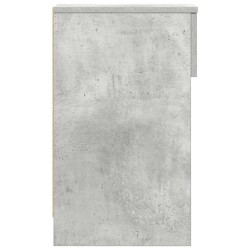 Table de chevet avec tiroir gris béton 20x36x60 cm 
