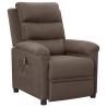 Fauteuil inclinable électrique Taupe Tissu 
