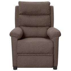 Fauteuil inclinable électrique Taupe Tissu 