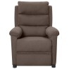 Fauteuil inclinable électrique Taupe Tissu 