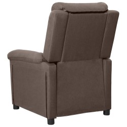 Fauteuil inclinable électrique Taupe Tissu 
