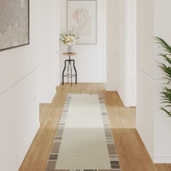 Tapis intérieur extérieur à poils courts 80x300 cm antidérapant 