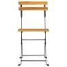 Ensemble à manger d'extérieur pliable 5pcs Bois d'acacia solide 