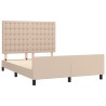 Cadre de lit sans matelas cappuccino 140x200 cm similicuir 