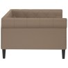 Lit de jour cappuccino 100x200 cm similicuir 