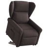 Fauteuil inclinable marron foncé tissu 