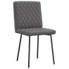 Chaises à manger lot de 6 gris similicuir 