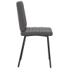 Chaises à manger lot de 6 gris similicuir 