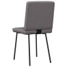 Chaises à manger lot de 6 gris similicuir 