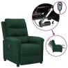 Fauteuil inclinable électrique Vert foncé Tissu 