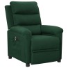 Fauteuil inclinable électrique Vert foncé Tissu 