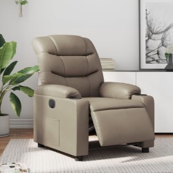 Fauteuil inclinable électrique Cappuccino Similicuir 