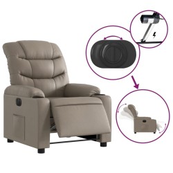 Fauteuil inclinable électrique Cappuccino Similicuir 