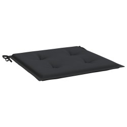 Coussins de chaise jardin lot de 6 noir 50x50x3 cm tissu oxford 
