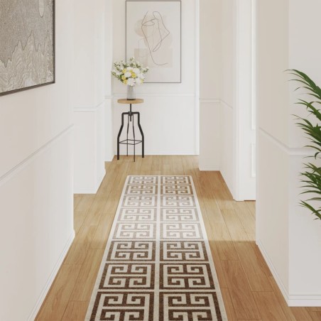 Tapis intérieur extérieur à poils courts 80x300 cm antidérapant 