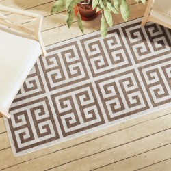 Tapis intérieur extérieur à poils courts 80x300 cm antidérapant 