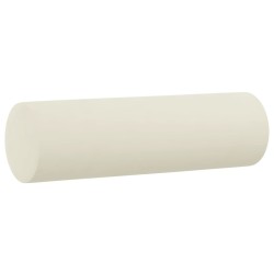 Canapé 2 places avec oreillers décoratifs crème 120 cm velours 