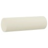 Canapé 2 places avec oreillers décoratifs crème 120 cm velours 