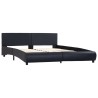 Cadre de lit avec LED sans matelas noir 180x200 cm 