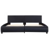 Cadre de lit avec LED sans matelas noir 180x200 cm 