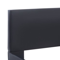 Cadre de lit avec LED sans matelas noir 180x200 cm 
