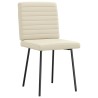 Chaises à manger lot de 6 crème similicuir 