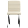 Chaises à manger lot de 6 crème similicuir 