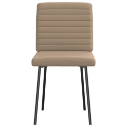 Chaises à manger lot de 6 cappuccino similicuir 