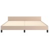 Cadre de lit sans matelas cappuccino 160x200 cm similicuir 