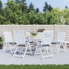 Coussins de chaise lot de 6 gris 40x40x7 cm tissu oxford 