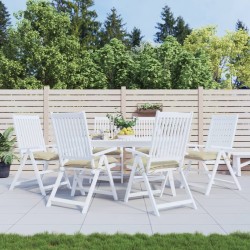 Coussins de chaise lot de 6 beige 40x40x7 cm tissu oxford 