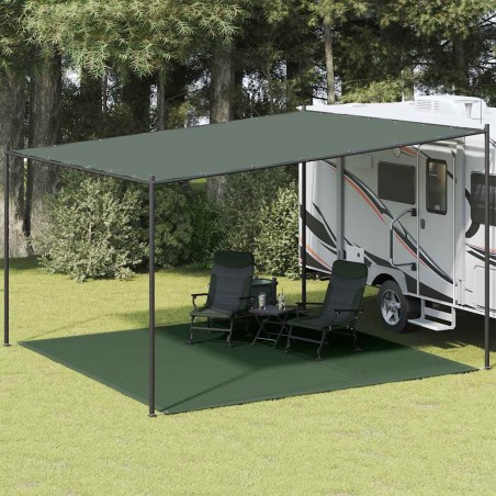Tapis de tente 400x400 cm Vert foncé PEHD 