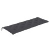Banc de jardin empilable et coussin 159 cm Bois de teck massif 