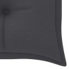 Banc de jardin empilable et coussin 159 cm Bois de teck massif 