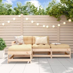 Salon de jardin 4 pcs bois massif de pin 