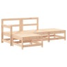 Salon de jardin 4 pcs bois massif de pin 