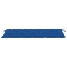 Banc de jardin empilable et coussin 159 cm Bois de teck massif 