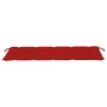Banc de jardin empilable et coussin 159 cm Bois de teck massif 
