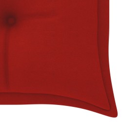 Banc de jardin empilable et coussin 159 cm Bois de teck massif 