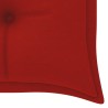 Banc de jardin empilable et coussin 159 cm Bois de teck massif 