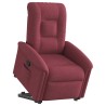 Fauteuil inclinable rouge bordeaux tissu 