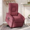 Fauteuil inclinable rouge bordeaux tissu 