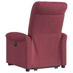 Fauteuil inclinable rouge bordeaux tissu 