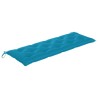 Banc de jardin empilable et coussin 159 cm Bois de teck massif 