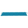 Banc de jardin empilable et coussin 159 cm Bois de teck massif 