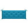 Banc de jardin empilable et coussin 159 cm Bois de teck massif 