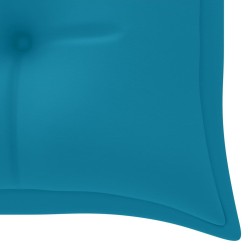 Banc de jardin empilable et coussin 159 cm Bois de teck massif 