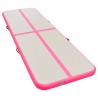 Tapis gonflable de gymnastique avec pompe 700x100x10cm PVC Rose 