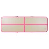 Tapis gonflable de gymnastique avec pompe 700x100x10cm PVC Rose 