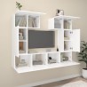 Ensemble de meubles TV 6 pcs Blanc Bois d'ingénierie 